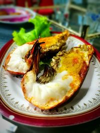 Close-up of food in plate