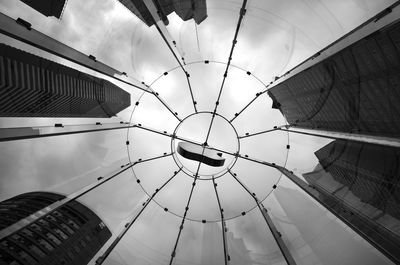 Low angle view of ceiling