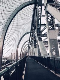 Diminishing perspective of footbridge