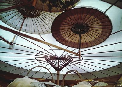 Low angle view of ceiling