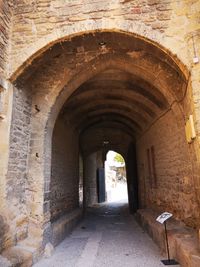 Corridor of old building