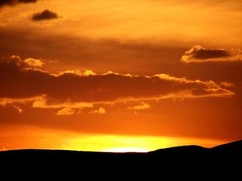 Scenic view of landscape against cloudy sky