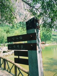 Empty road with trees in background