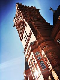 Low angle view of tower against sky