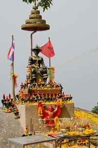 Low angle view of temple