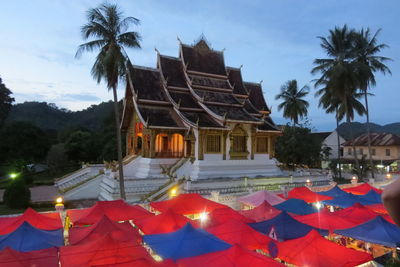 Low angle view of temple