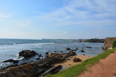 Scenic view of sea against sky