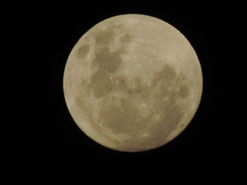 Scenic view of moon against sky at night