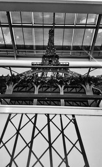 Low angle view of skylight against sky