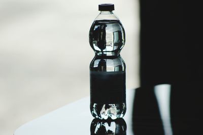 Close-up of wine glass on table