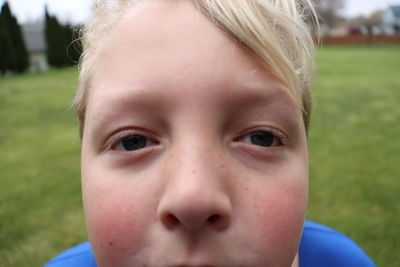 Close-up portrait of girl