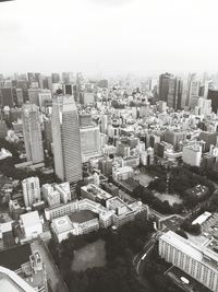 Aerial view of city