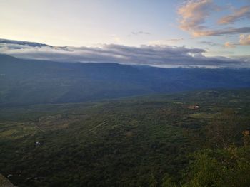 Scenic view of landscape against sky