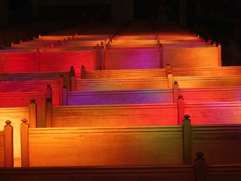 Staircase at night