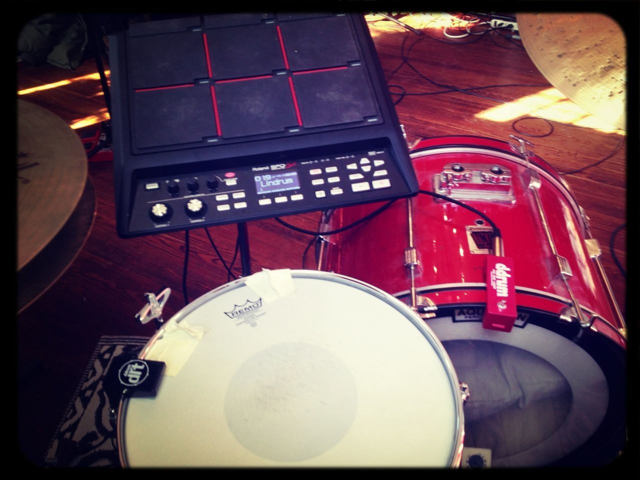 NYE rehearsal with Wild Cub. Prince covers require drum triggers!!