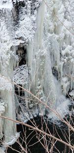 Full frame shot of frozen water