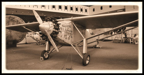 Man and woman at airplane