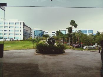 View of building with trees in background