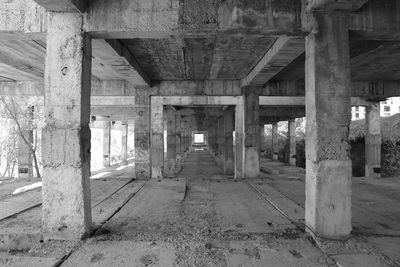 Interior of abandoned house