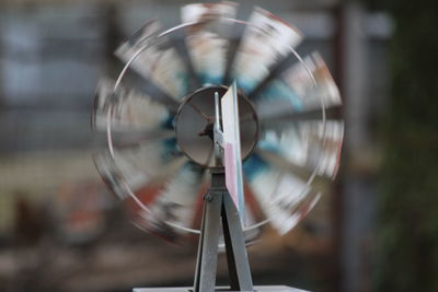 Close-up of telephone booth