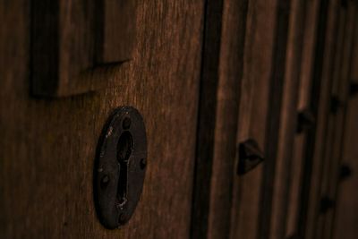 Close-up of wooden wall