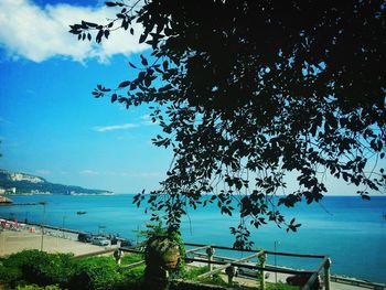 Scenic view of calm sea against sky