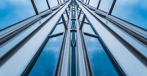 Low angle view of bridge against sky