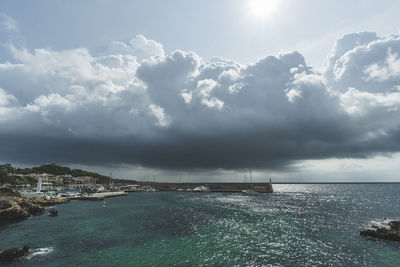 Scenic view of sea against sky