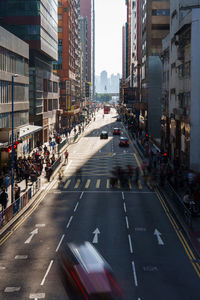 View of city street