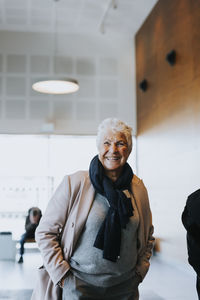 Woman on train station