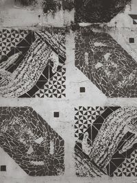 Full frame shot of tiled floor