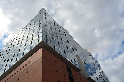 Low angle view of building against sky