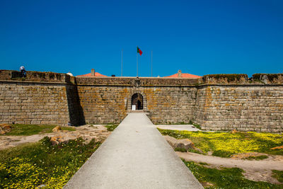 Porto portugal may 2018 tourists visiting the historical fort of sao francisco do queijo 