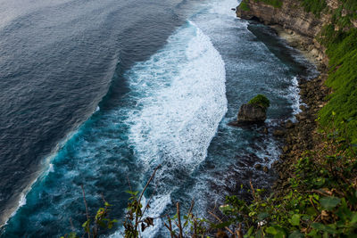 Aerial view of sea 