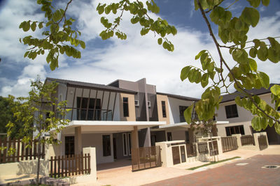 Residential buildings against sky