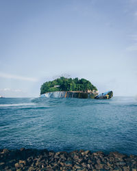 Scenic view of sea against sky