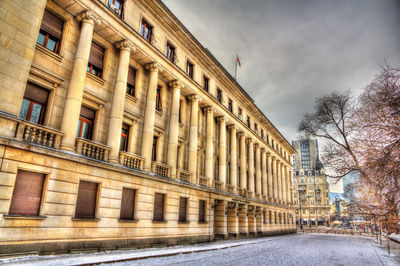 View of building against cloudy sky