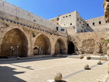 Low angle view of historical building