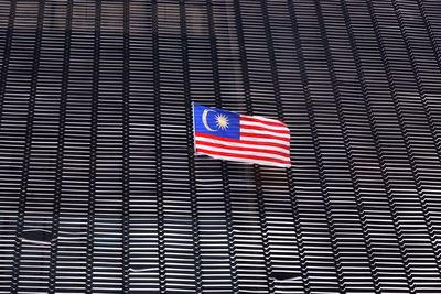 Low angle view of flag flags