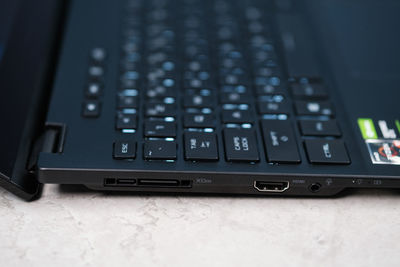 Close-up of computer keyboard