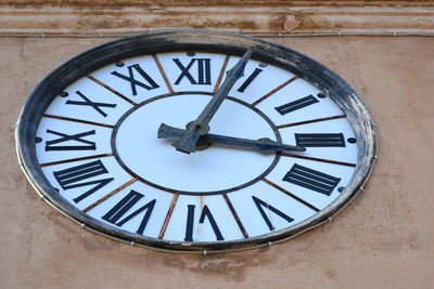 Close-up of clock tower