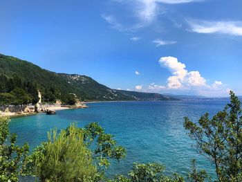 Scenic view of sea against sky