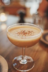 Close-up of coffee on table