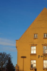 Low angle view of building against sky