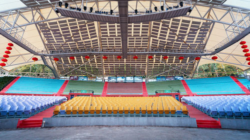 View of an empty swimming pool