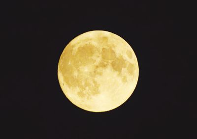 Scenic view of moon against sky at night