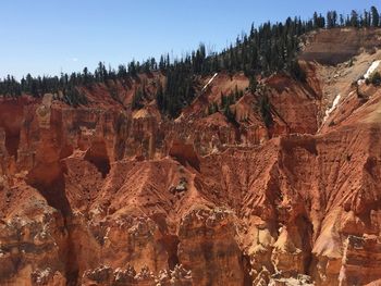View of rock formations