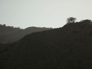 Scenic view of landscape against clear sky