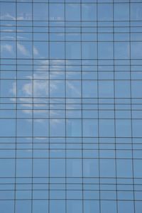 Low angle view of grid structure