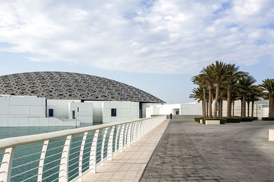 View of building against cloudy sky